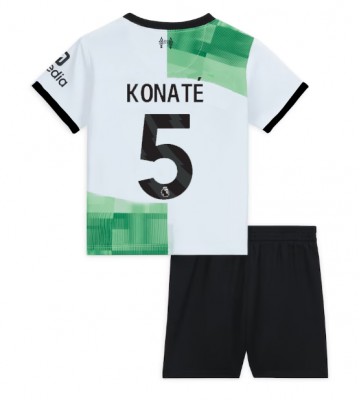 Liverpool Ibrahima Konate #5 Udebanesæt Børn 2023-24 Kort ærmer (+ korte bukser)